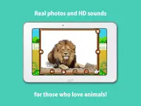 Kids Zoo, animal sounds & pictures, games for kids Screen Shot 19