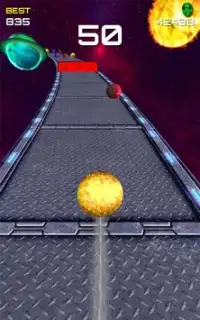 Ball Rolling on Colorful Road Speed Bouncing Jumps Screen Shot 3