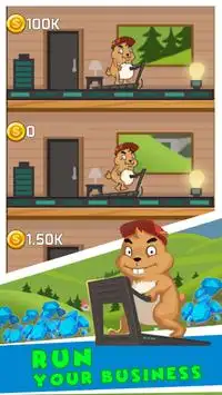 Idle Hamster Tower Tycoon: Gold Miner Clicker Screen Shot 0