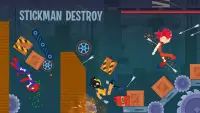Stickman Destroy - Super Warriors Destruction Screen Shot 0