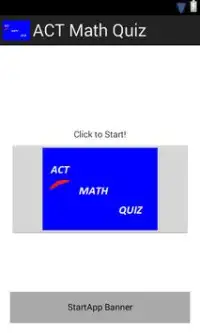 ACT Math Quiz Screen Shot 0