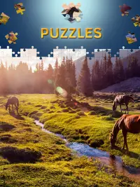 Horses Jigsaw Puzzles Free Screen Shot 1