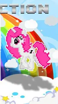 unicornio - color por número juego de arte pixel Screen Shot 4