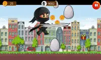 Talking Super Ninja Run Gold Screen Shot 0