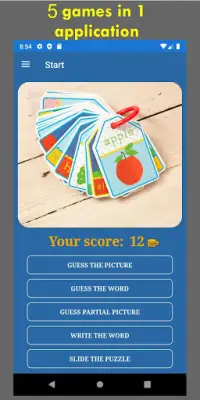Word Picture Games: guessing games Screen Shot 0