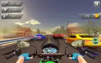 पागल मोटो बाइक सवार - भारी ट्रैफिक बाइक रेसिंग Screen Shot 6