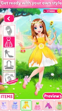परी राजकुमारी ड्रेस अप खेल Screen Shot 4