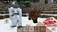 Winter Craft Überleben Sim 3D Screen Shot 1