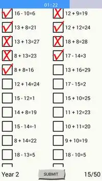 Math Test Screen Shot 2