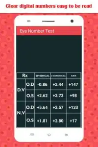 Eye Number Test Simulator Screen Shot 3