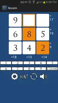 Novem: A Number Puzzle Game Screen Shot 0