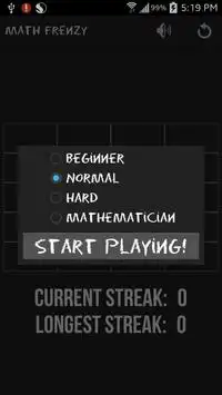 Math Frenzy Screen Shot 1