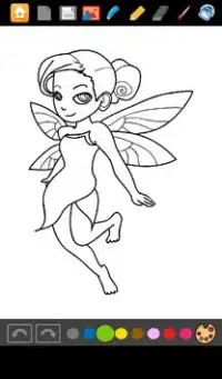 Coloring Fairies Games Screen Shot 4