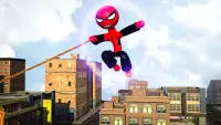 Ultimate Spider-StickMan Rope Hero Fight Screen Shot 1