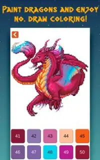 Drachen Pixel Kunst - Drachen Farbe Nach Nummer Screen Shot 3