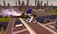 Flying Police Bike Sim Screen Shot 1
