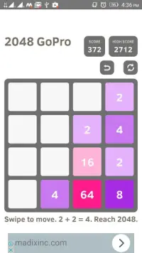 2048 Go Pro - Puzzle Game Screen Shot 0