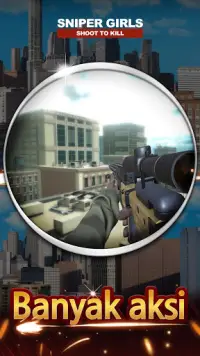 Gadis-gadis Sniper - 3D Gun Shooting FPS Game Screen Shot 5
