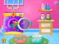 कपड़े धोने लड़कियों के खेल Screen Shot 1