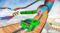 मेगा रैंप स्टंट कार रेसिंग साहसिक: मुफ्त गेम Screen Shot 3