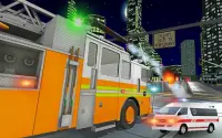 Fire Truck Rescue Driving Sim 3D Screen Shot 7