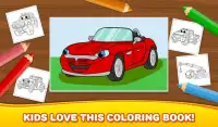 फ्री लड़कों रंग बुक: कारें Screen Shot 10