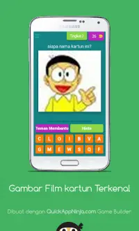 Game Animasi kartun Quizz Screen Shot 2