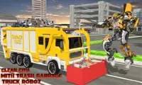 City Garbage Truck Flying Robot-Trash Truck Robot Screen Shot 0