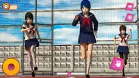 anime gadis sekolah menengah simulator permainan Screen Shot 0