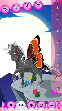 unicorn berdandan permainan Screen Shot 3