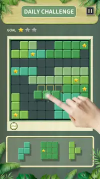 Woody Block: Green Wood Puzzle Screen Shot 0