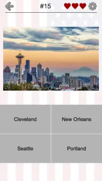 US-Städte und Hauptstädte Quiz Screen Shot 0