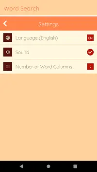 Free Word Search in English Screen Shot 5