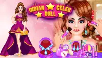 Индийская знаменитость кукла-макияж знаменитости Screen Shot 0