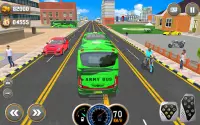 버스 게임 - 군대 코치 운전 모의 실험 장치 Screen Shot 3