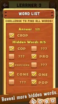 Word Crush : Swipe Hidden Words Screen Shot 3