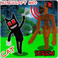 Cartoon Cat and Siren Head mod for mcpe