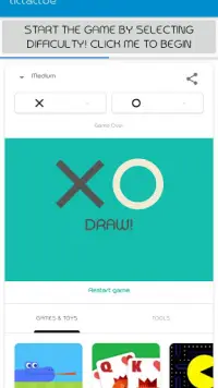Tic Tac Toe Screen Shot 2