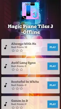 Piano Magic Tiles 3 -(Offline) Screen Shot 1