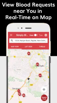Simply Blood - Find Blood Donor Screen Shot 1