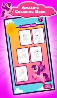 Baby Pony Kids Coloring Book Screen Shot 9