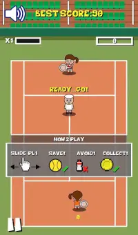 Retro Tiny Tennis Screen Shot 0