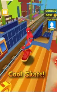 Subway Spiderman 3D Screen Shot 1