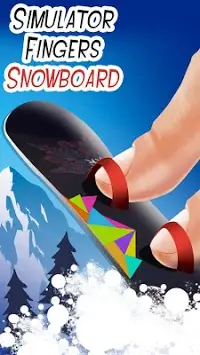 Simulator Fingers Snowboard Screen Shot 2