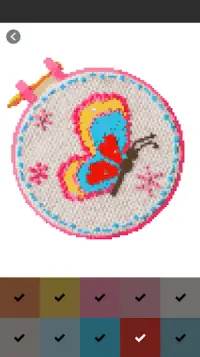 Cross Stitch Pixel Art Color By Number Screen Shot 5