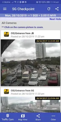 Singapore Checkpoint Traffic Screen Shot 4