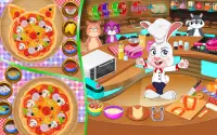 Mr Bunn - Pizza Cooking restaurant game dapur Screen Shot 2