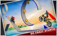 Superhero Tricky Motorcycle Simulator Games 2018 Screen Shot 0