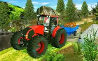 Traktor pertanian panen panen permainan mengemudi Screen Shot 3