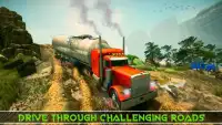 Offroad Oil Tanker Truck Transporter: Driving Sim Screen Shot 2
